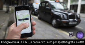 20 euro di bonus gratis per muoversi con Uber.